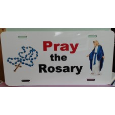 License Plate--Pray the Rosary